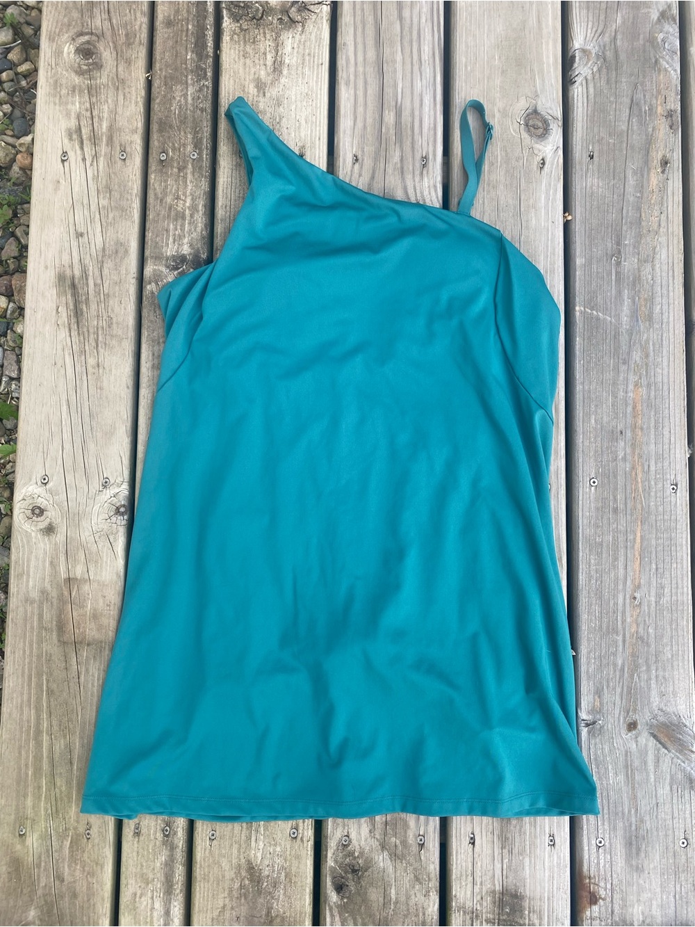 Avia Teal One-Shoulder Camisole - Picture 1 of 3